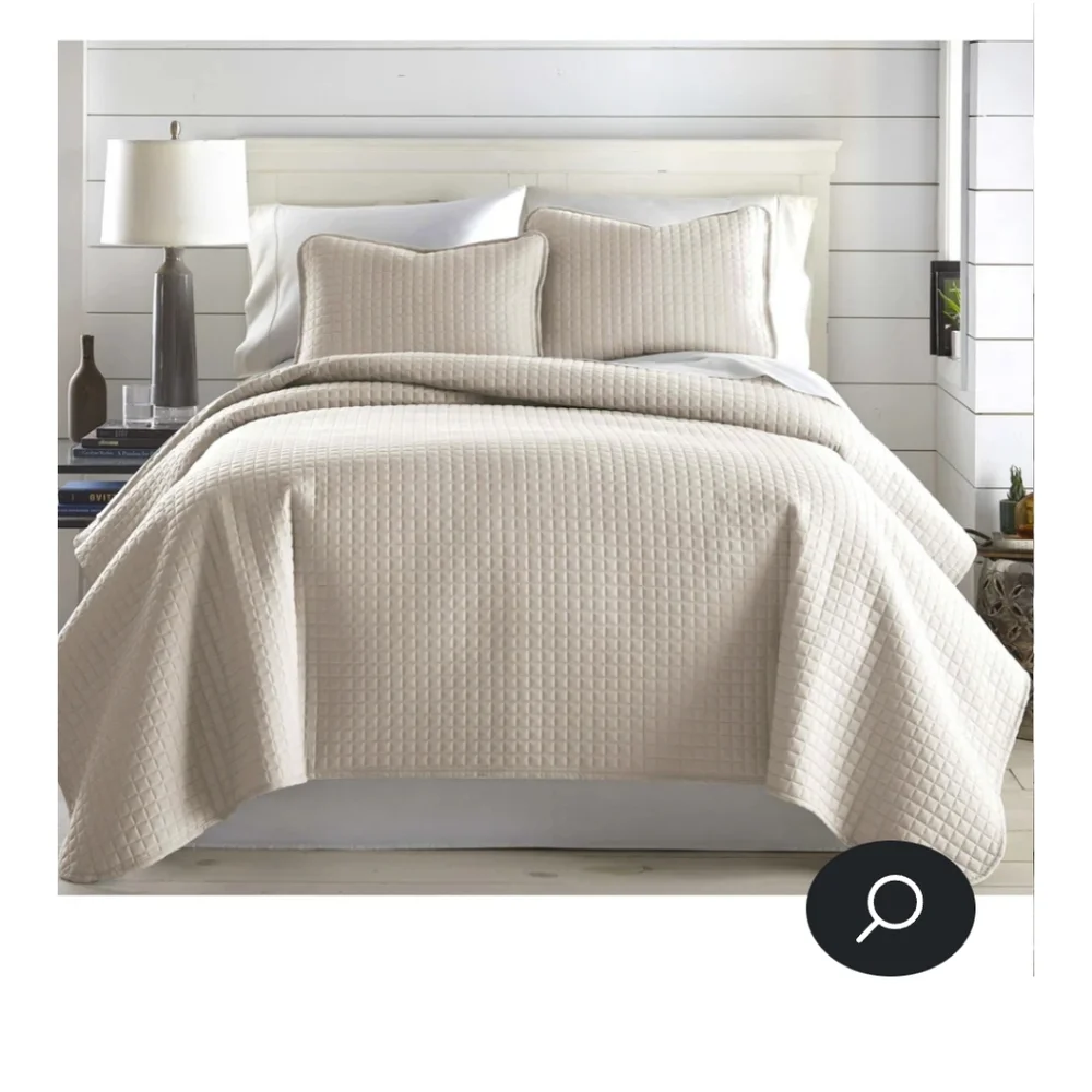 SOUTHSHORE ▪︎ Fine Linens Twin Quilted Comforter w/ Standard Sham